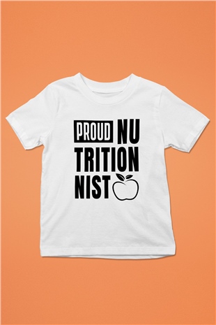 Diyetisyen Beyaz Unisex Çocuk Tişört