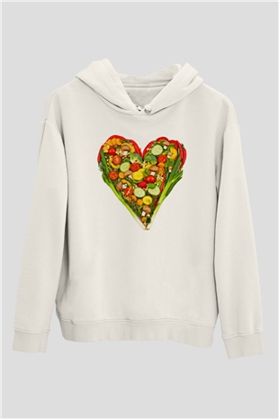 Diyetisyen Beyaz Unisex Hoodie