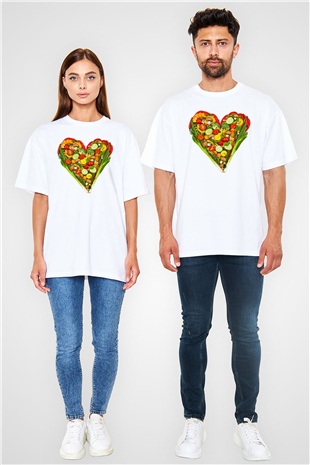 Diyetisyen Beyaz Unisex Oversize Tişört T-Shirt