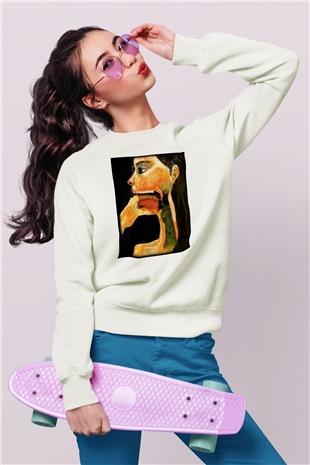 Diyetisyen Beyaz Unisex Sweatshirt