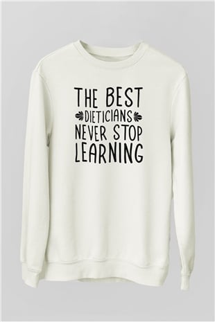 Diyetisyen Beyaz Unisex Sweatshirt