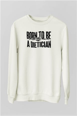 Diyetisyen Beyaz Unisex Sweatshirt