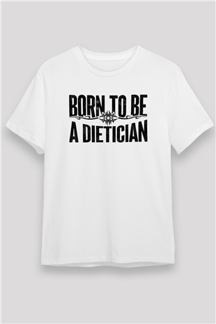 Diyetisyen Beyaz Unisex Tişört T-Shirt - TişörtFabrikası