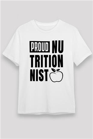 Diyetisyen Beyaz Unisex Tişört T-Shirt - TişörtFabrikası