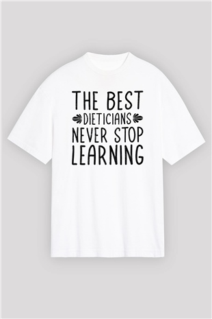 Diyetisyen Beyaz Oversize Tişört Oversize T-shirt - TişörtFabrikası
