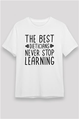 Diyetisyen Beyaz Unisex Tişört T-Shirt - TişörtFabrikası