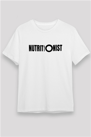 Diyetisyen Beyaz Unisex Tişört T-Shirt - TişörtFabrikası