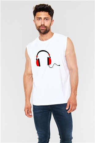 DJ Beyaz Unisex Kolsuz Tişört