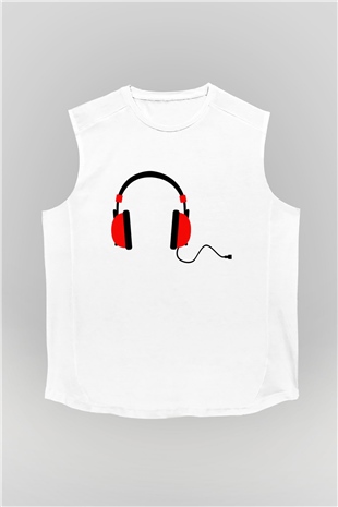 DJ Beyaz Unisex Kolsuz Tişört