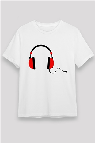 DJ Beyaz Unisex Tişört T-Shirt - TişörtFabrikası