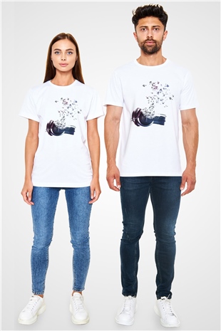DJ Beyaz Unisex Tişört T-Shirt - TişörtFabrikası