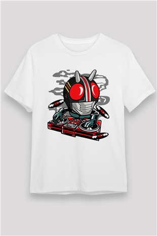 DJ Kamen Baskılı Unisex Beyaz Tişört