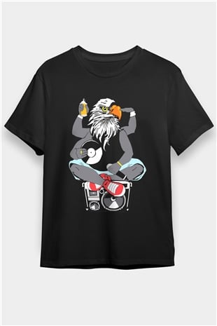 DJ Siyah Unisex Tişört T-Shirt - TişörtFabrikası