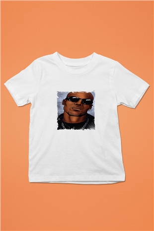 DMX Baskılı Unisex Beyaz Çocuk Tişört
