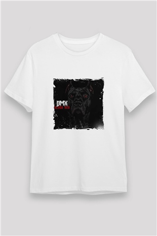 DMX Baskılı Unisex Beyaz Tişört