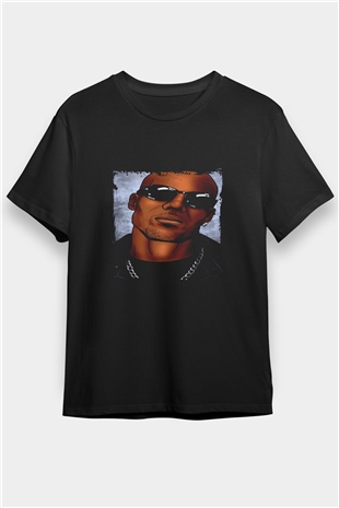 DMX Baskılı Unisex Siyah Tişört