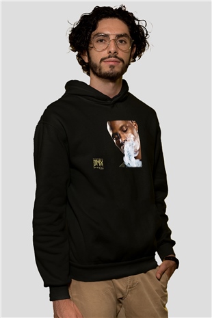 DMX Siyah Unisex Kapüşonlu Sweatshirt