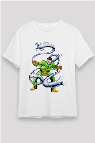 Doctor Octopus Beyaz Unisex Tişört T-Shirt