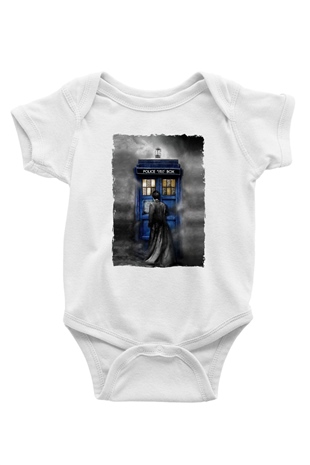 Doctor Who Beyaz Bebek Body - Zıbın