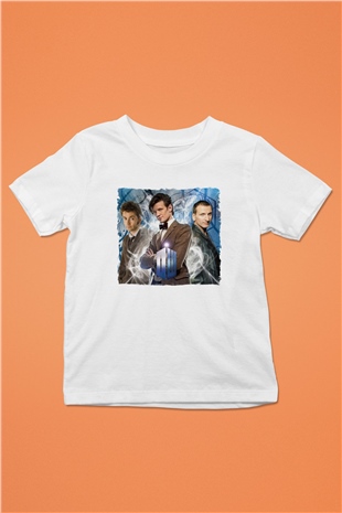 Doctor Who Beyaz Unisex Çocuk Tişört