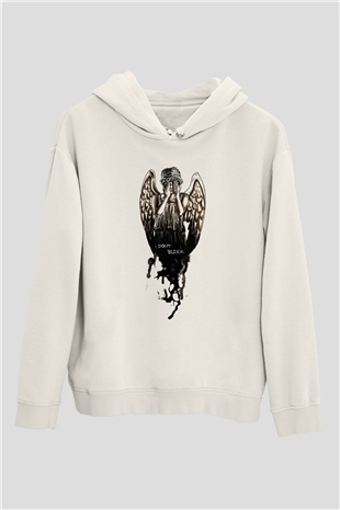 Doctor Who Beyaz Unisex Kapşonlu Sweatshirt