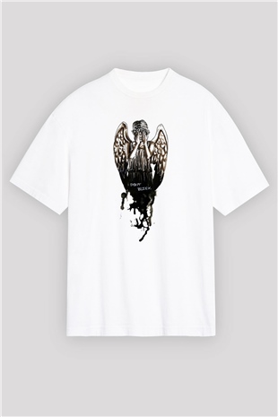 Doctor Who Beyaz Unisex Oversize Tişört T-Shirt