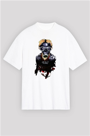 Doctor Who Beyaz Unisex Oversize Tişört T-Shirt