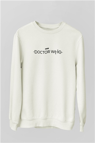 Doctor Who Beyaz Unisex Sweatshirt
