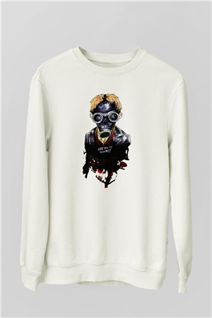 Doctor Who Beyaz Unisex Sweatshirt
