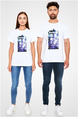 Doctor Who Beyaz Unisex Tişört T-Shirt
