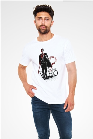 Doctor Who Beyaz Unisex Tişört T-Shirt