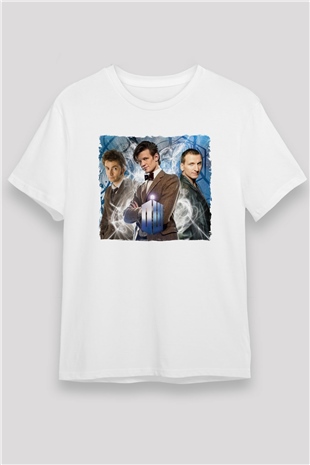 Doctor Who Beyaz Unisex Tişört T-Shirt