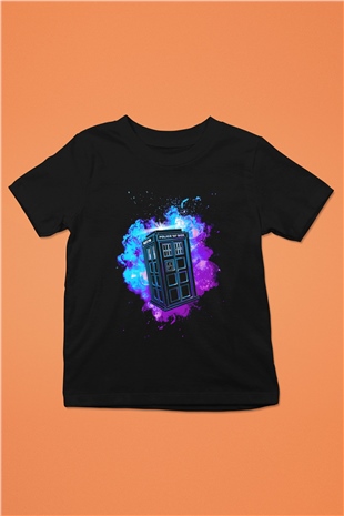 Doctor Who Siyah Unisex Çocuk Tişört