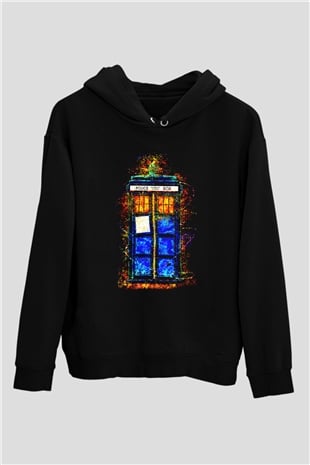 Doctor Who Siyah Unisex Hoodie
