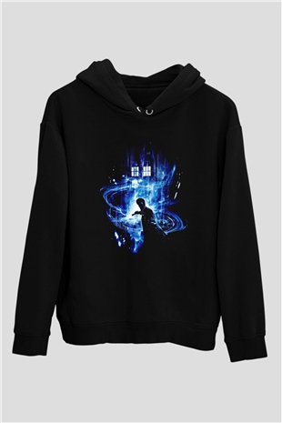 Doctor Who Siyah Unisex Hoodie