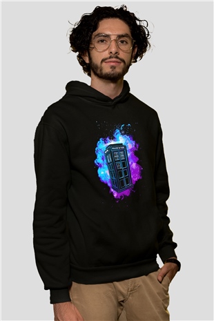 Doctor Who Siyah Unisex Hoodie