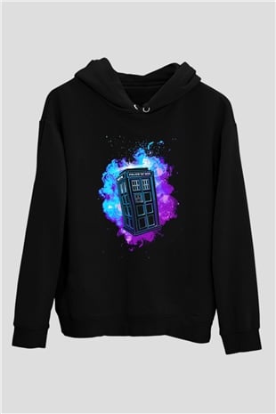 Doctor Who Siyah Unisex Hoodie