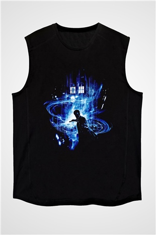 Doctor Who Siyah Unisex Kolsuz Tişört