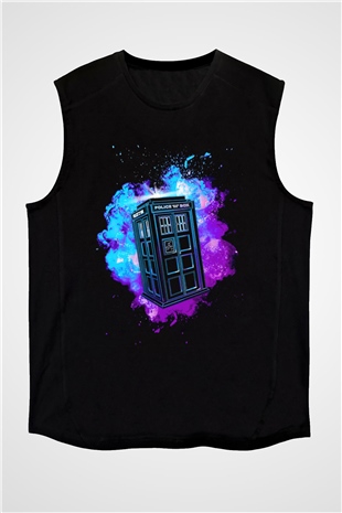 Doctor Who Siyah Unisex Kolsuz Tişört