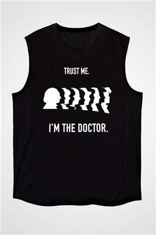 Doctor Who Siyah Unisex Kolsuz Tişört