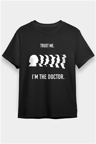 Doctor Who Siyah Unisex Tişört T-Shirt