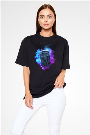 Doctor Who Siyah Oversize Tişört Oversize T-shirt