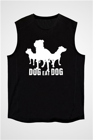 Dog Eat Dog Siyah Unisex Kolsuz Tişört