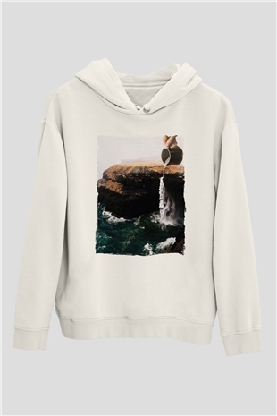 Doğa ManipülasyonBeyaz  Unisex Hoodie
