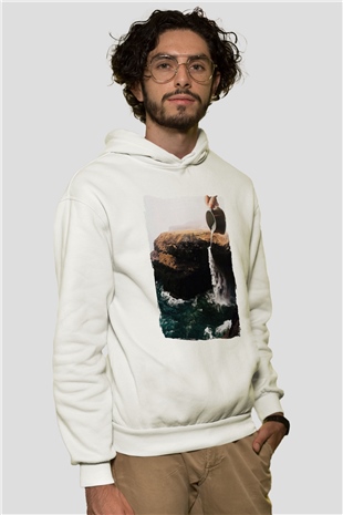 Doğa ManipülasyonBeyaz  Unisex Hoodie