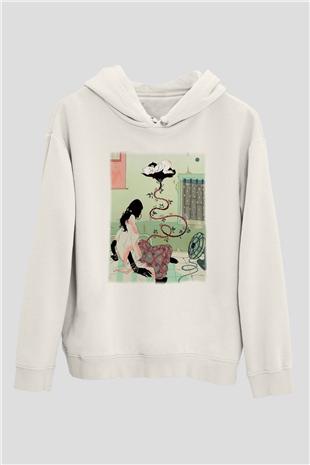 Doğum uzmanı Beyaz Unisex Hoodie