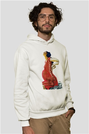 Doğum uzmanı Beyaz Unisex Hoodie