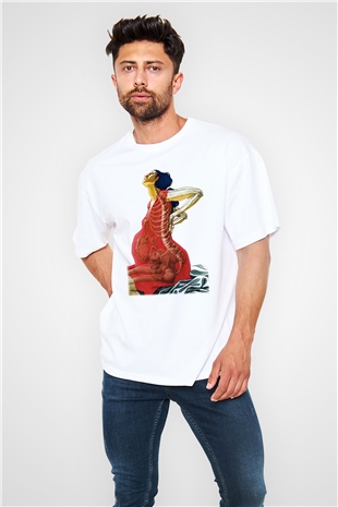 Doğum uzmanı Beyaz Unisex Oversize Tişört T-Shirt