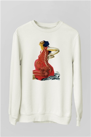 Doğum uzmanı Beyaz Unisex Sweatshirt