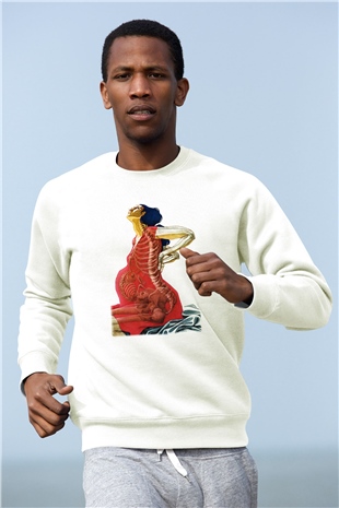 Doğum uzmanı Beyaz Unisex Sweatshirt